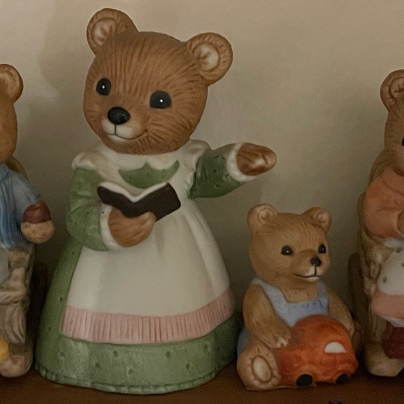Hom Co, Home Interior  Bear Figurine Set of 6 - Picture 3 of 4